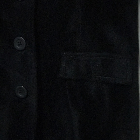 Le Chateau Junior Girl Black Faux Fur 3/4 Length Blazer - Picture 3 of 4